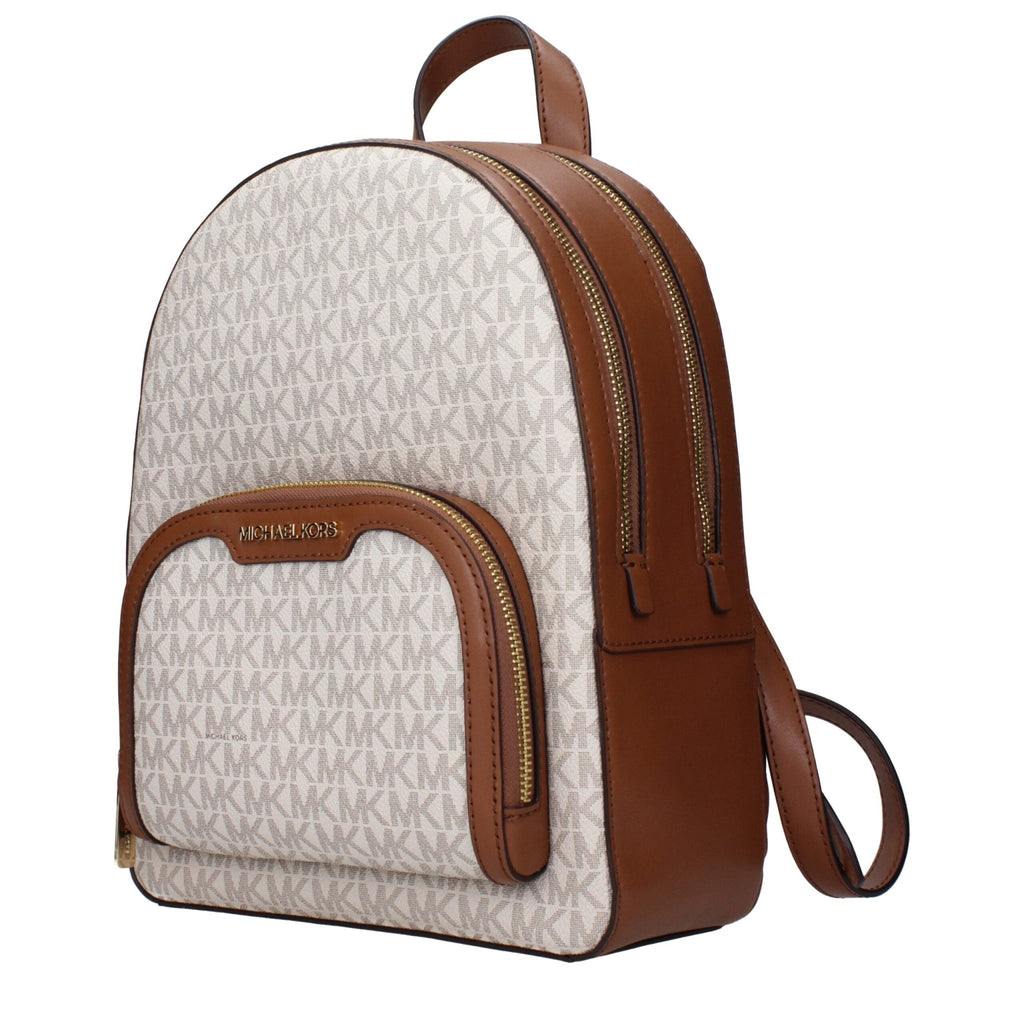 Michael Kors Beige Fabric Backpack - Beyzy Store - Michael Kors