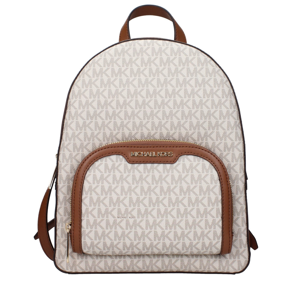 Michael Kors Beige Fabric Backpack - Beyzy Store - Michael Kors