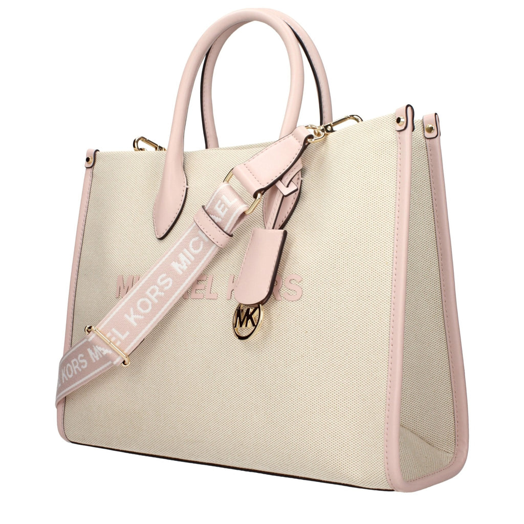 Michael Kors Beige Fabric Handbags - Beyzy Store - Michael Kors