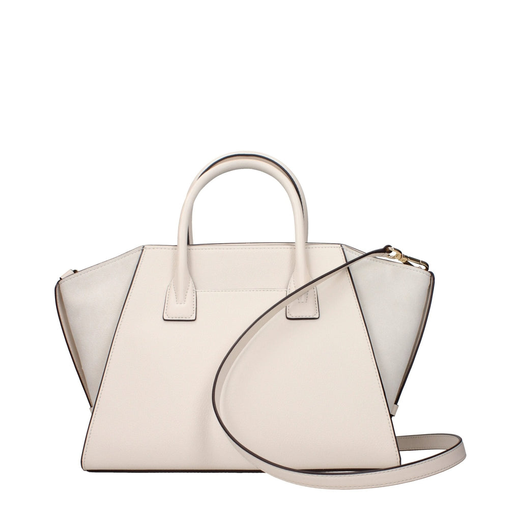 Michael Kors Beige Leather Handbags - Beyzy Store - Michael Kors