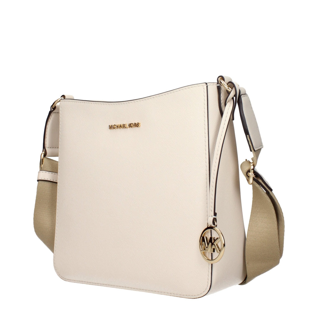 Michael Kors Beige Leather Shoulder Bags - Beyzy Store - Michael Kors
