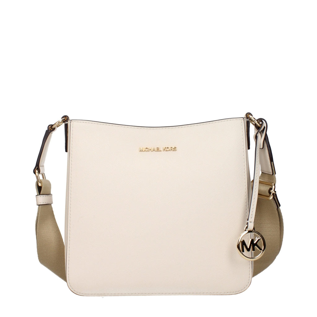 Michael Kors Beige Leather Shoulder Bags - Beyzy Store - Michael Kors