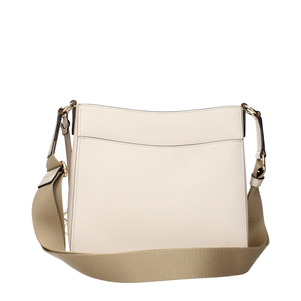 Michael Kors Beige Leather Shoulder Bags - Beyzy Store - Michael Kors
