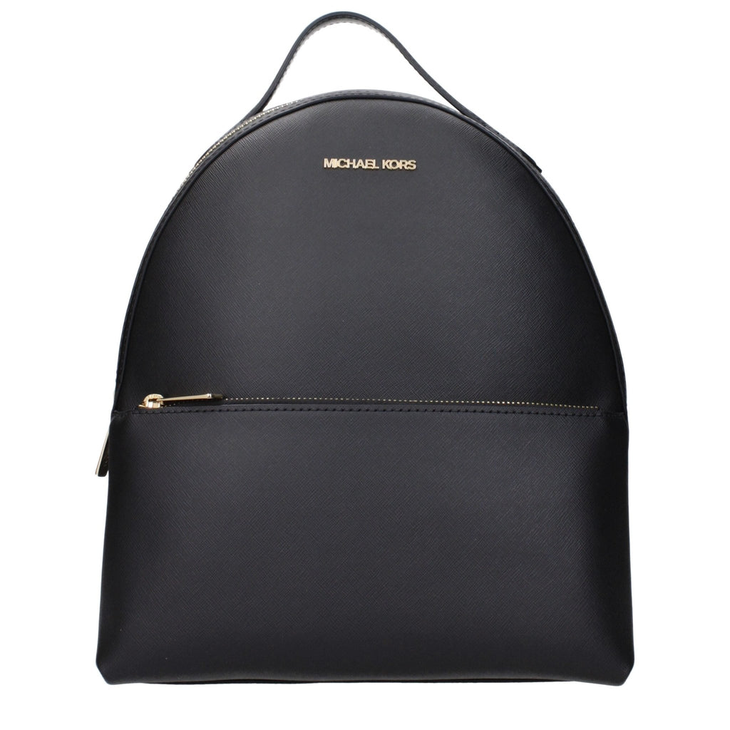 Michael Kors Black Leather Backpack - Beyzy Store - Michael Kors