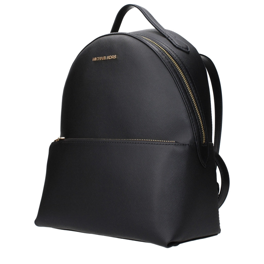 Michael Kors Black Leather Backpack - Beyzy Store - Michael Kors