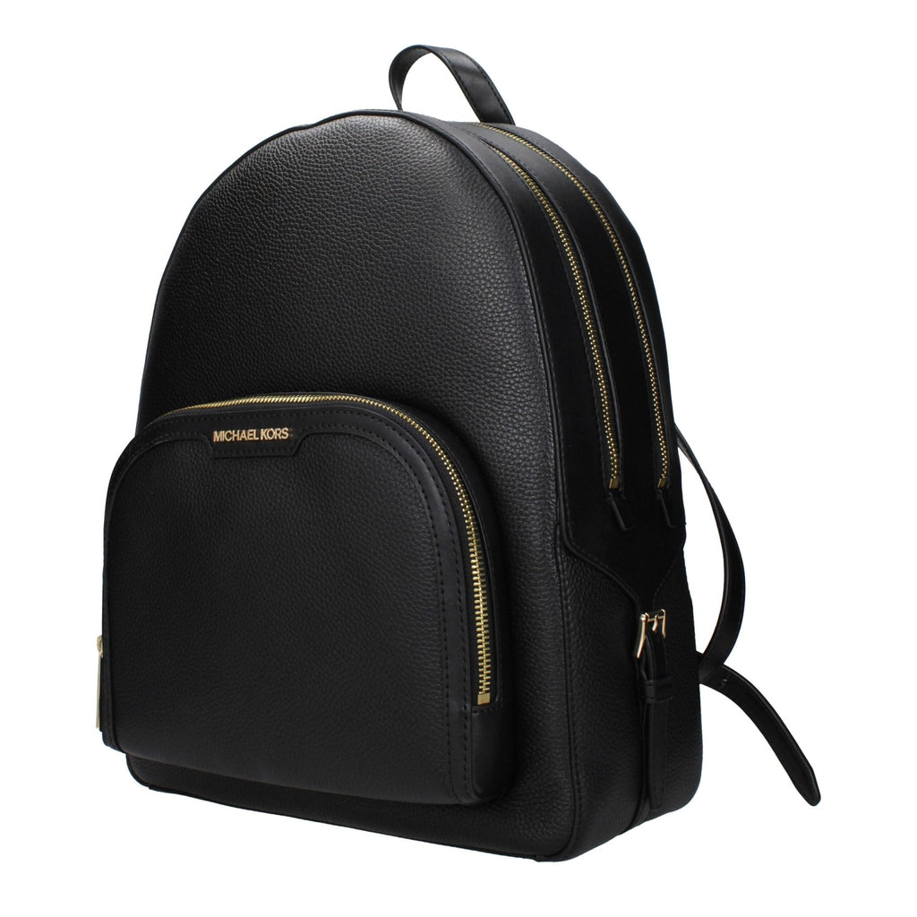 Michael Kors Black Leather Backpacks - Beyzy Store - Michael Kors