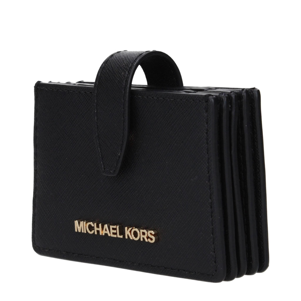 Michael Kors Black Leather Cardholder - Beyzy Store - Michael Kors