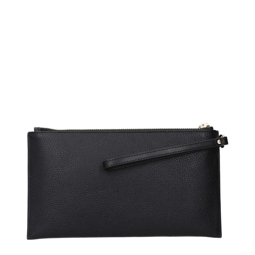 Michael Kors Black Leather Clutch Bag - Beyzy Store - Michael Kors