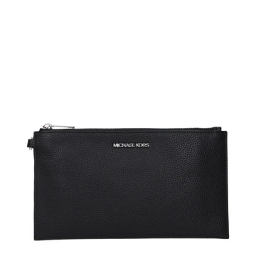 Michael Kors Black Leather Clutch Bag - Beyzy Store - Michael Kors