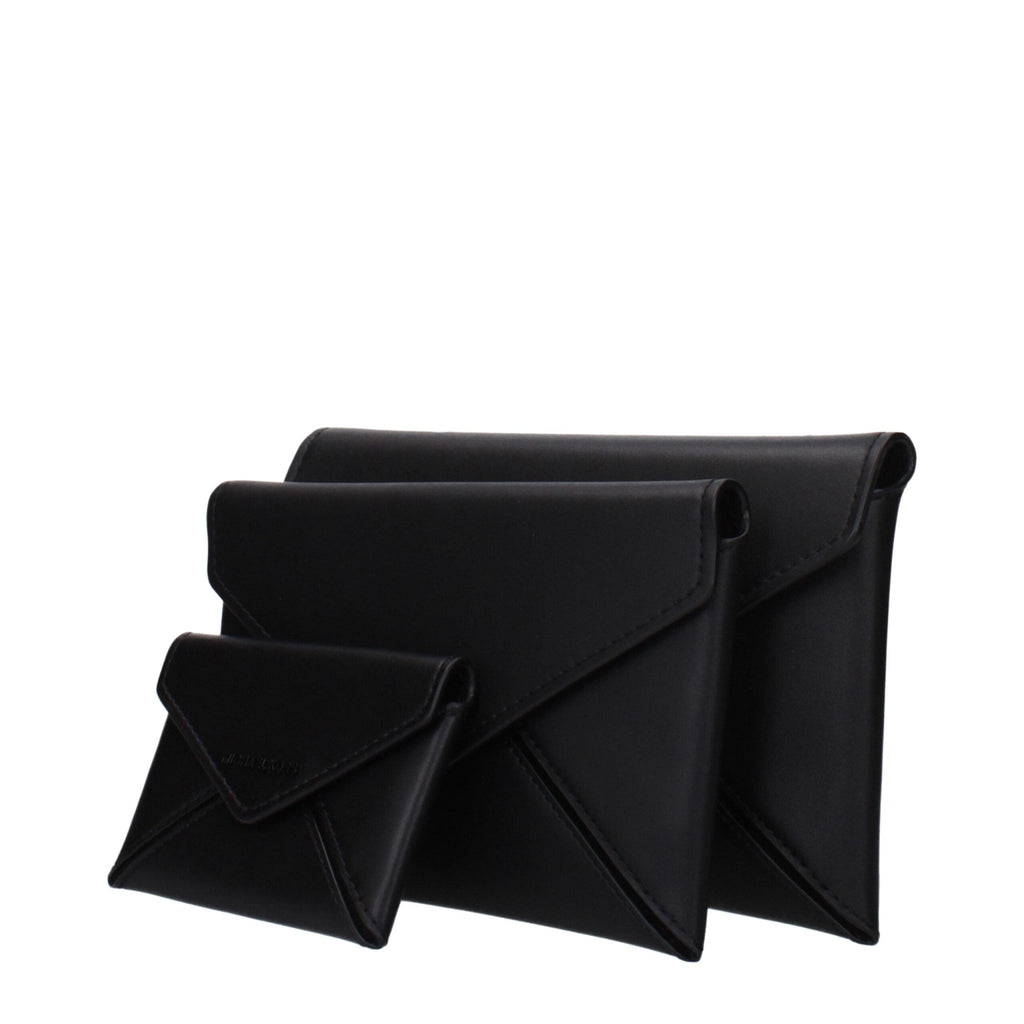 Michael Kors Black Leather Clutch Bags - Beyzy Store - Michael Kors