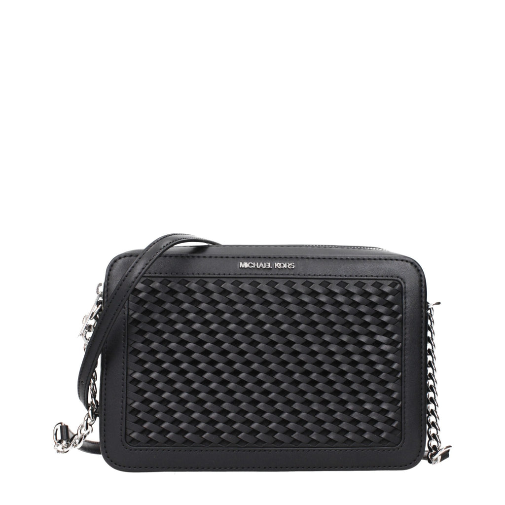 Michael Kors Black Leather Crossbody Bags - Beyzy Store - Michael Kors