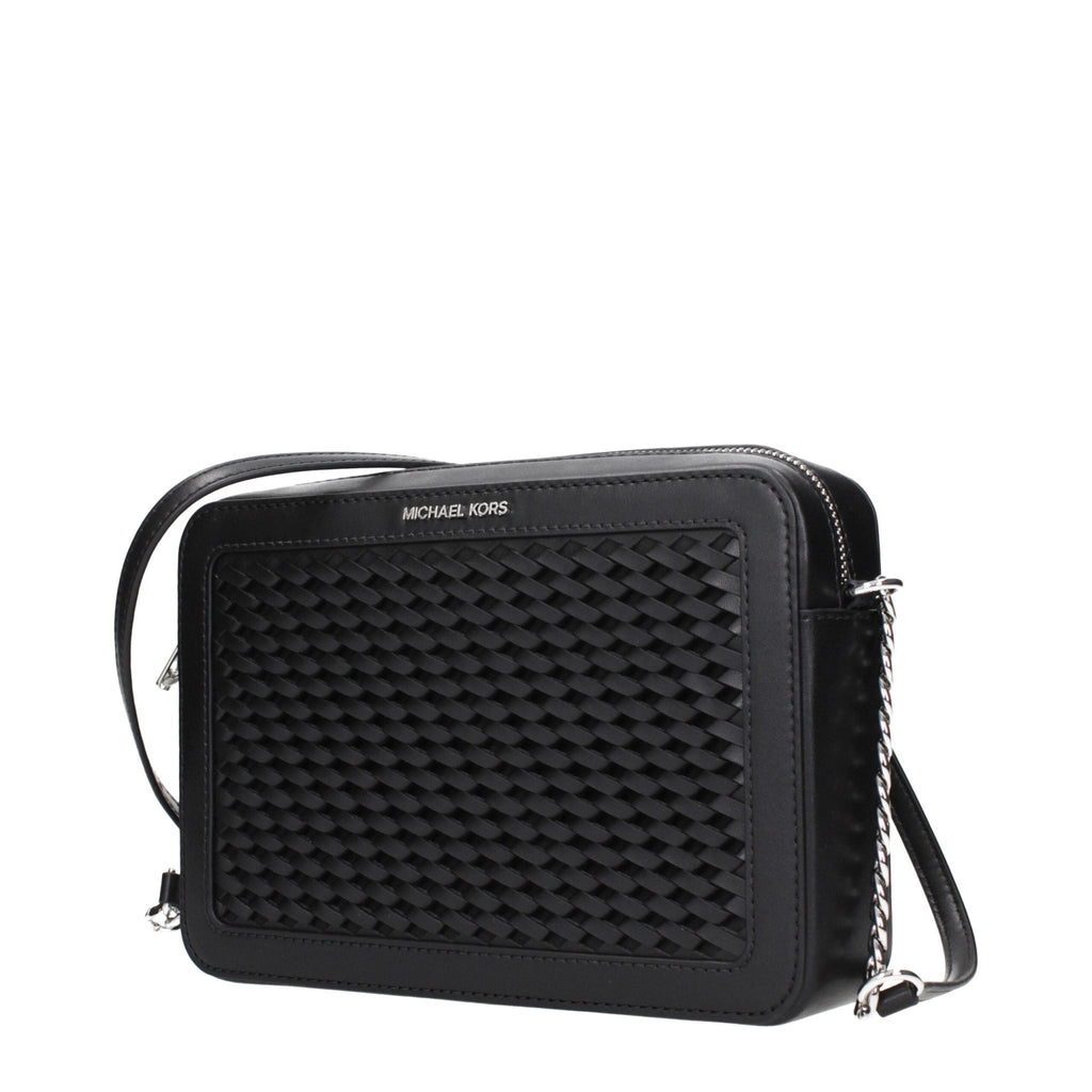 Michael Kors Black Leather Crossbody Bags - Beyzy Store - Michael Kors