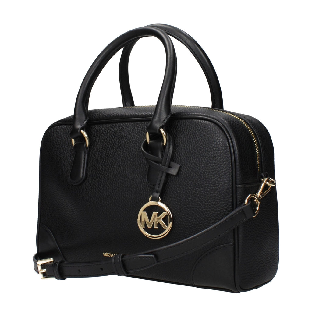 Michael Kors Black Leather Handbags - Beyzy Store - Michael Kors