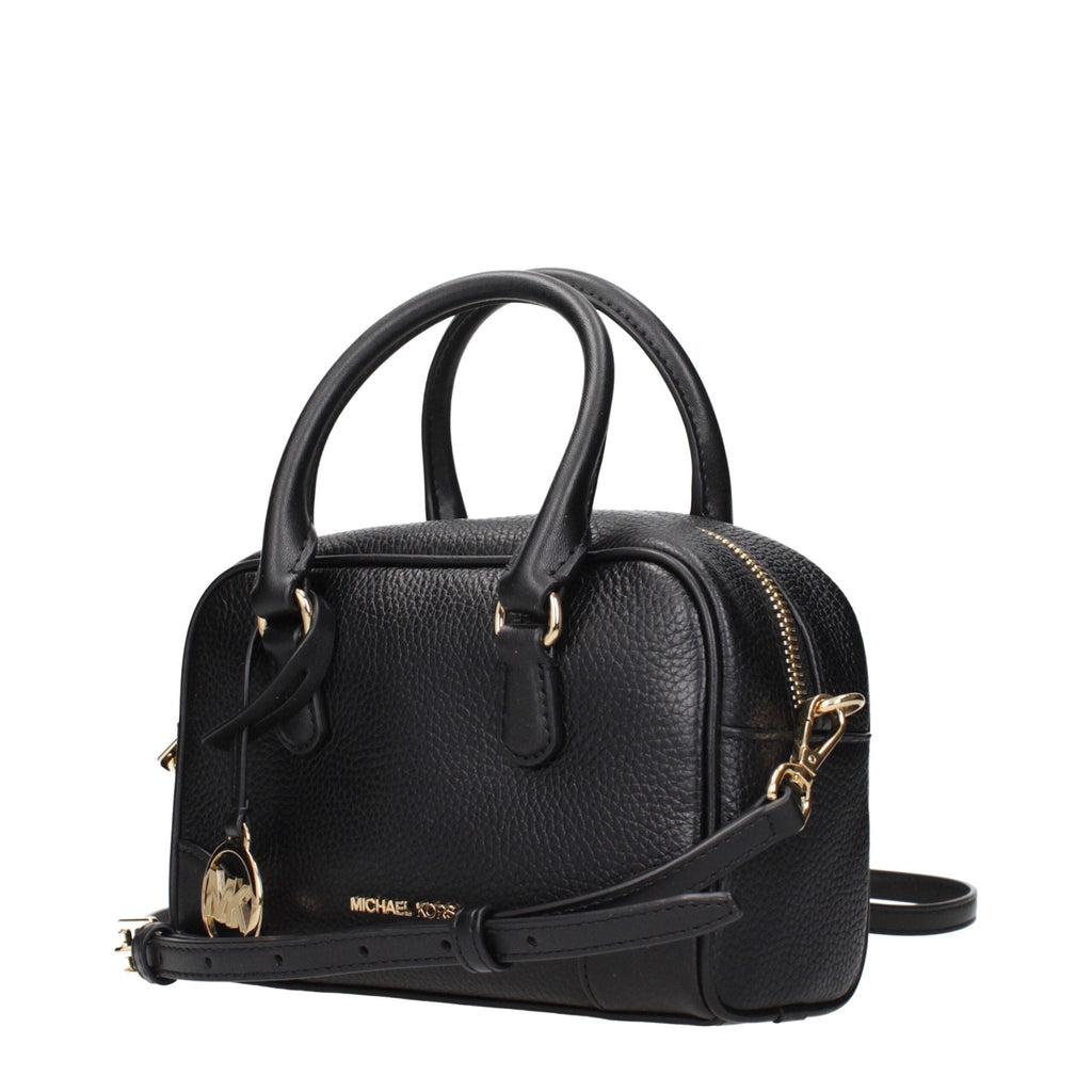 Michael Kors Black Leather Handbags - Beyzy Store - Michael Kors