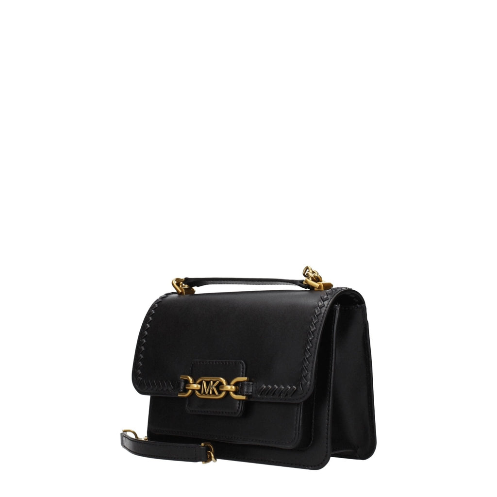 Michael Kors Black Leather Shoulder Bag - Beyzy Store - Michael Kors
