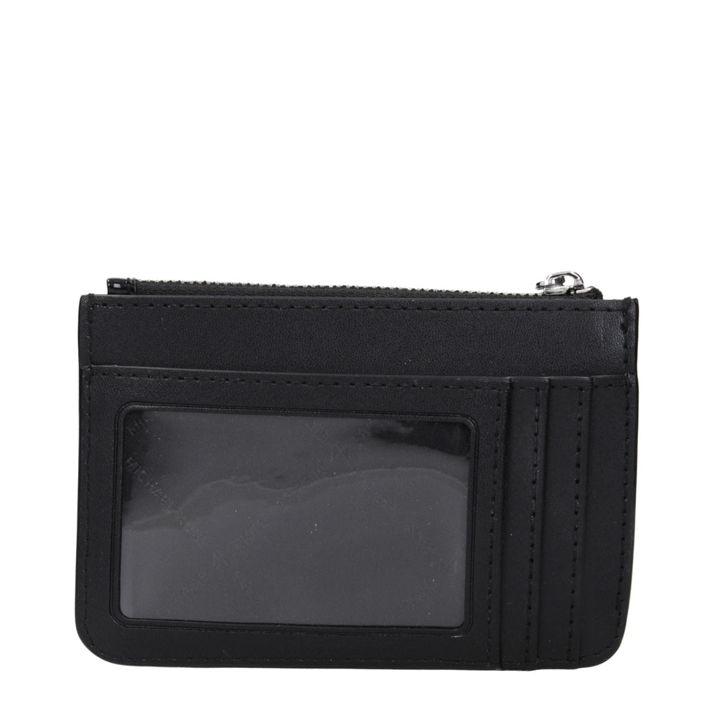 Michael Kors Black Leather Wallets - Beyzy Store - Michael Kors