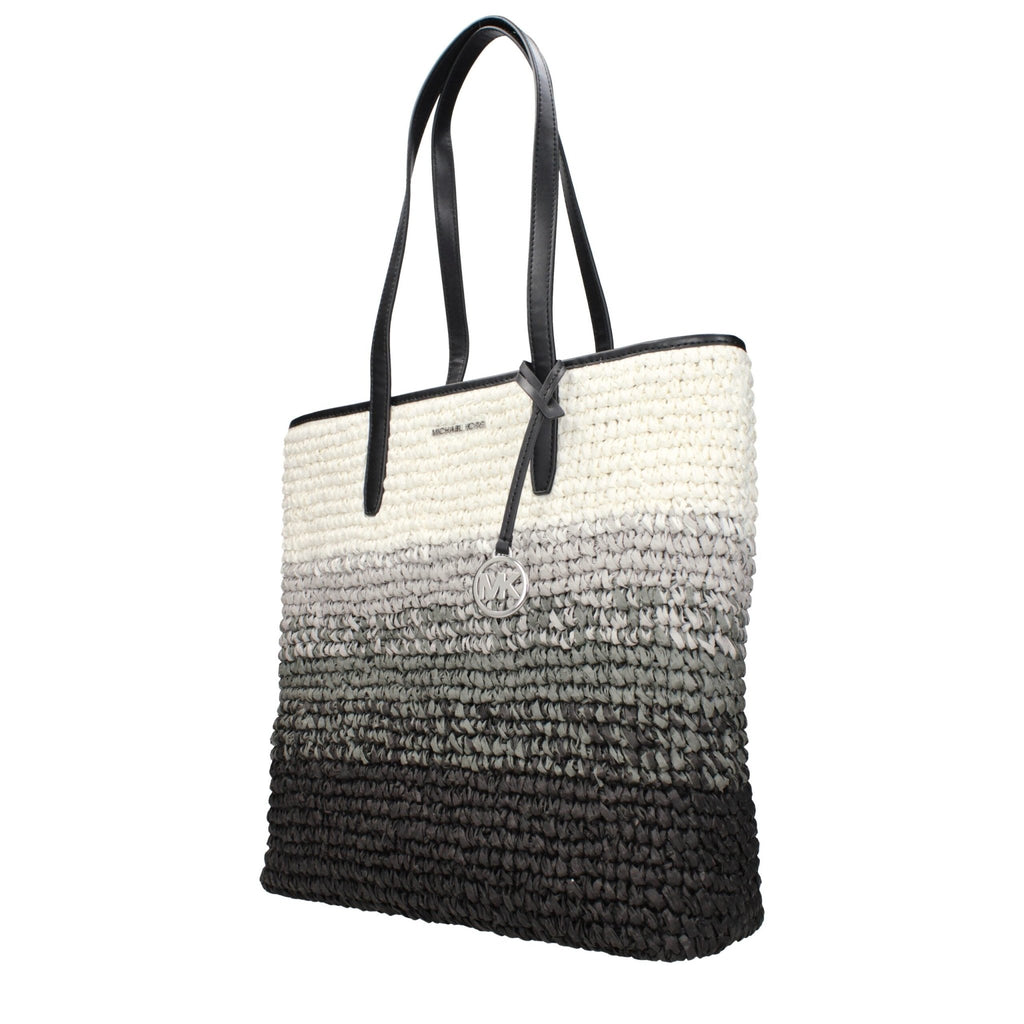 Michael Kors Black Raffia Shoulder Bags - Beyzy Store - Michael Kors