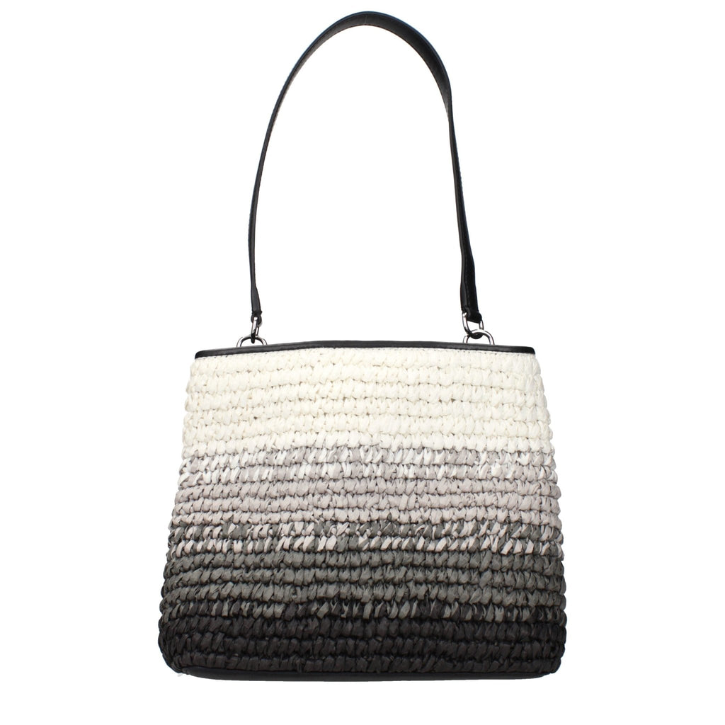Michael Kors Black Raffia Shoulder Bags - Beyzy Store - Michael Kors