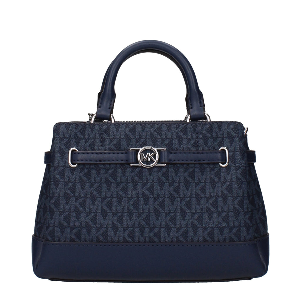 Michael Kors Blue Fabric Handbags - Beyzy Store - Michael Kors