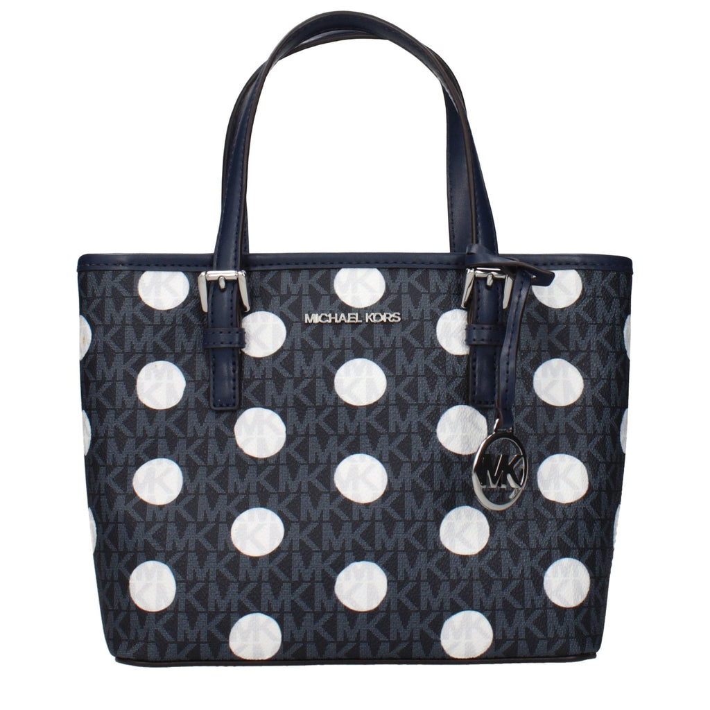 Michael Kors Blue Fabric Handbags - Beyzy Store - Michael Kors