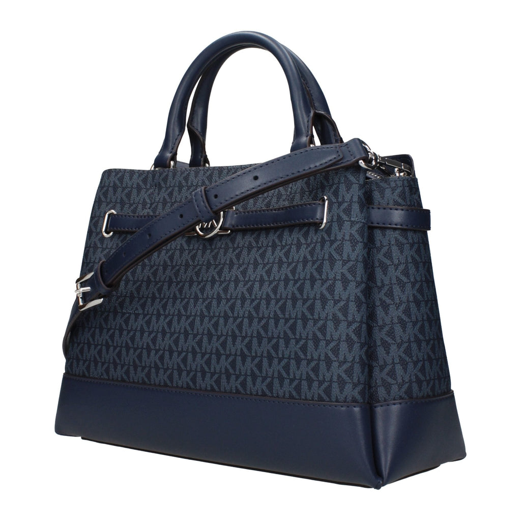 Michael Kors Blue Fabric Handbags - Beyzy Store - Michael Kors