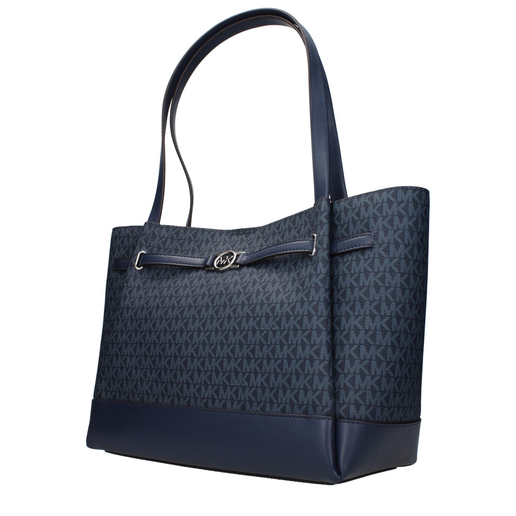Michael Kors Blue Fabric Shoulder Bags - Beyzy Store - Michael Kors
