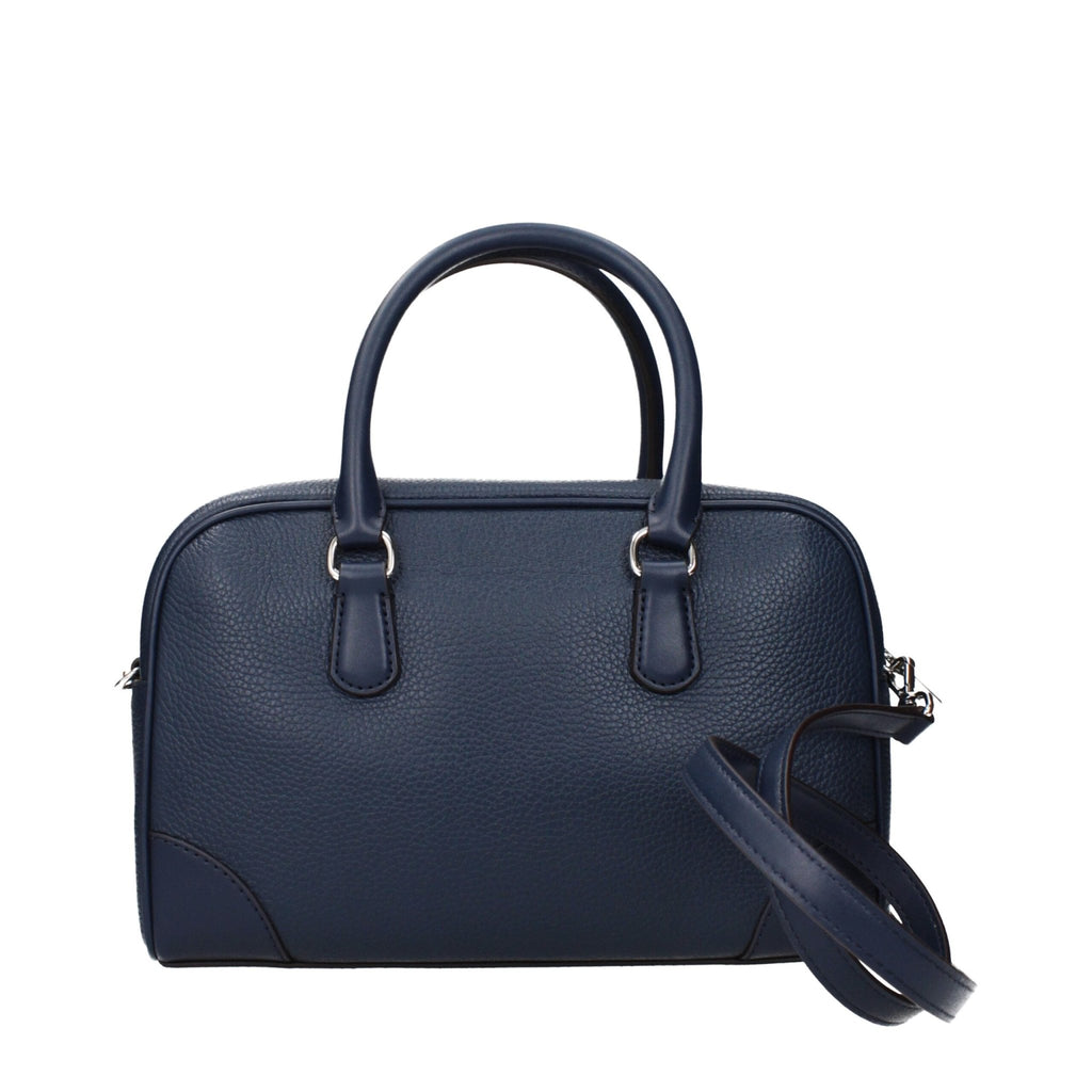 Michael Kors Blue Leather Handbags - Beyzy Store - Michael Kors