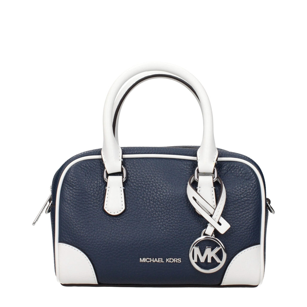 Michael Kors Blue Leather Handbags - Beyzy Store - Michael Kors