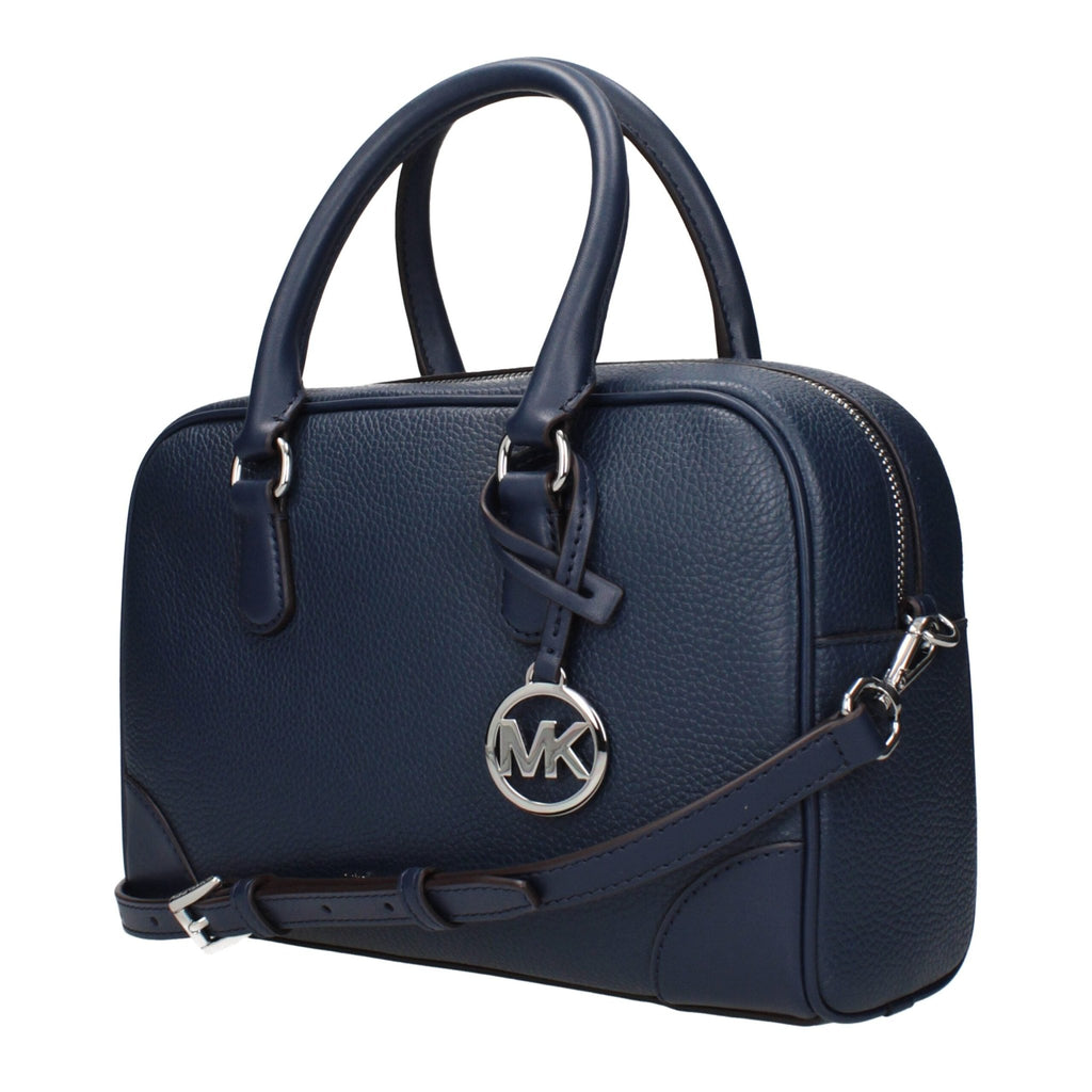 Michael Kors Blue Leather Handbags - Beyzy Store - Michael Kors