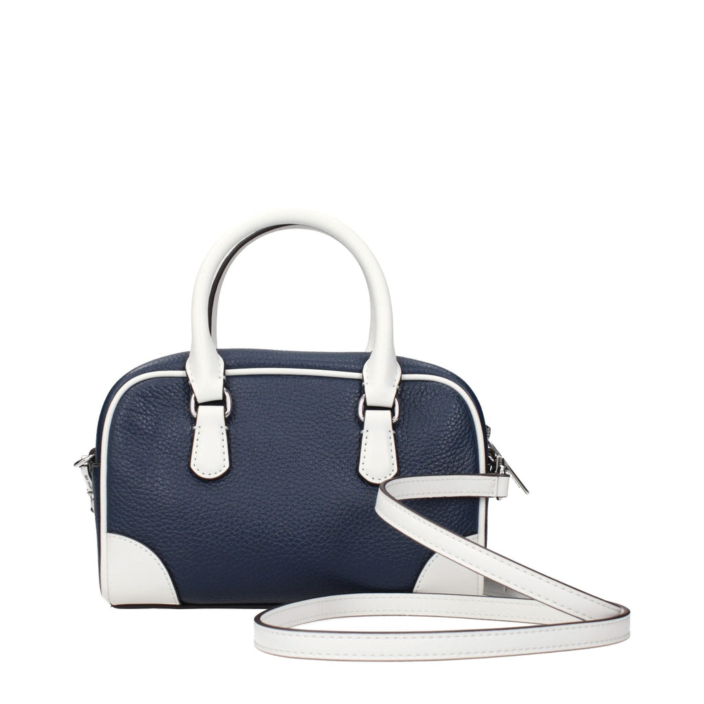 Michael Kors Blue Leather Handbags - Beyzy Store - Michael Kors