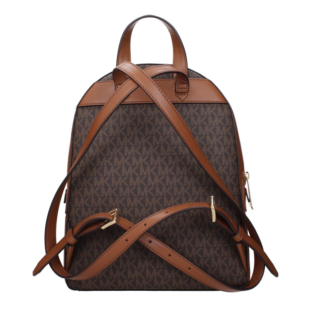 Michael Kors Brown Fabric Backpack - Beyzy Store - Michael Kors