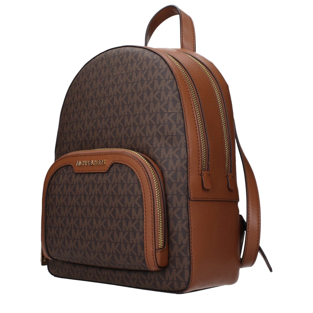 Michael Kors Brown Fabric Backpack - Beyzy Store - Michael Kors
