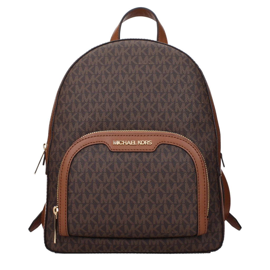 Michael Kors Brown Fabric Backpack - Beyzy Store - Michael Kors