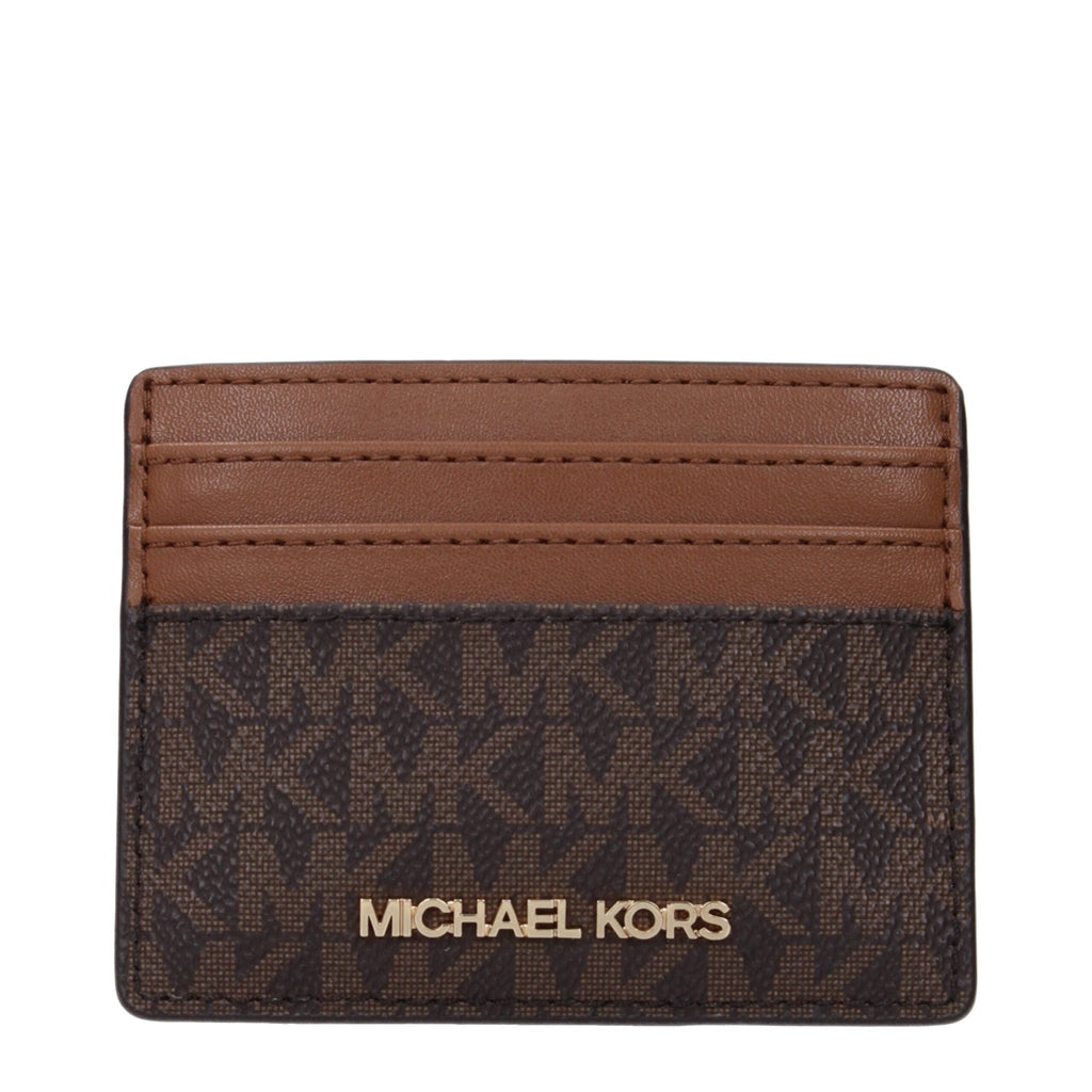 Michael Kors Brown Fabric Cardholders - Beyzy Store - Michael Kors