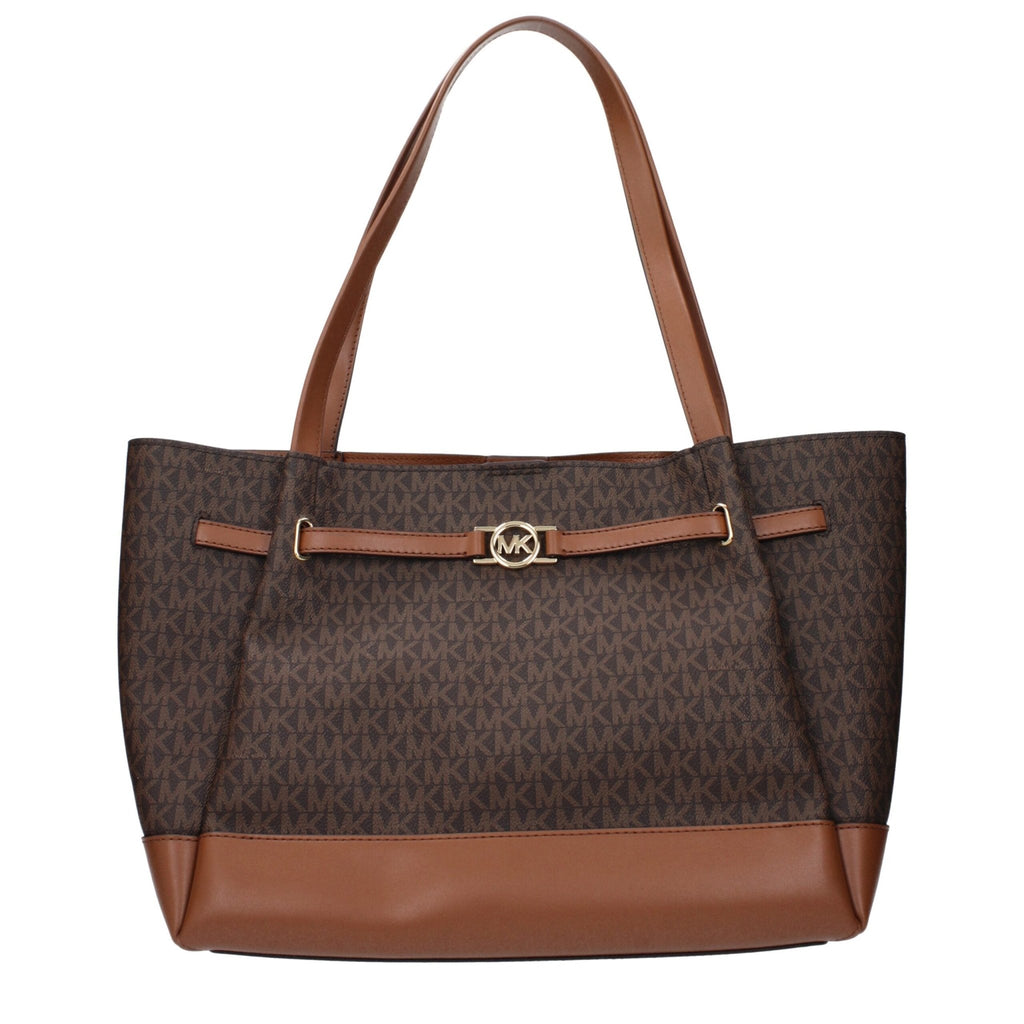 Michael Kors Brown Fabric Shoulder Bags - Beyzy Store - Michael Kors
