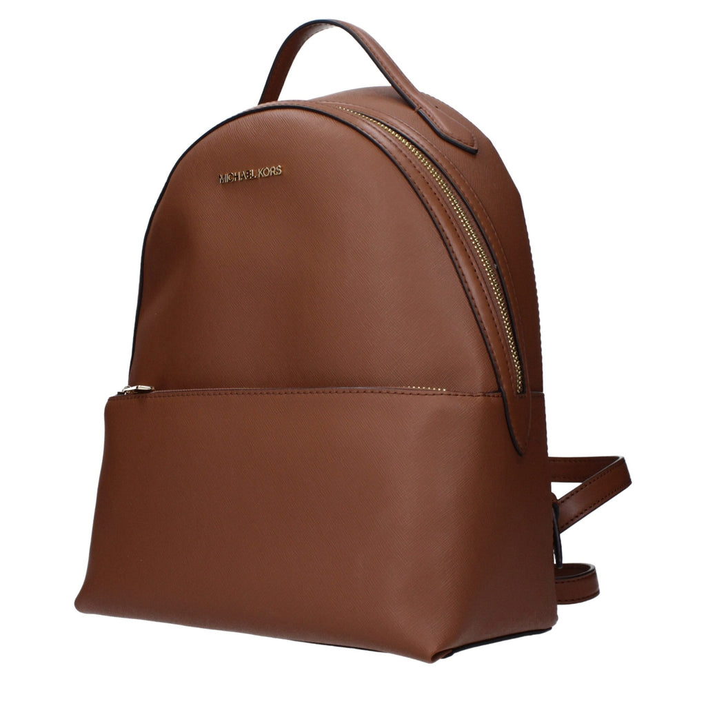 Michael Kors Brown Leather Backpack - Beyzy Store - Michael Kors