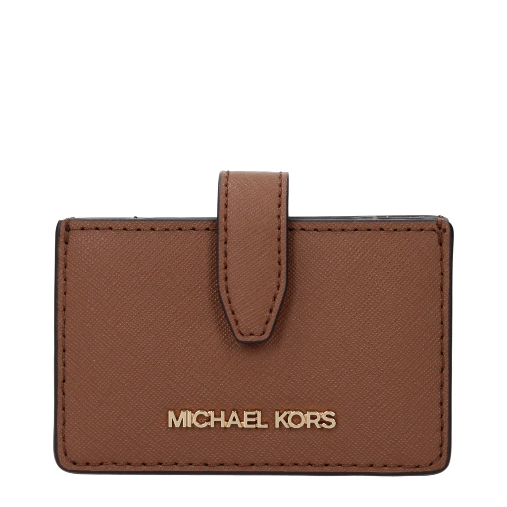 Michael Kors Brown Leather Cardholder - Beyzy Store - Michael Kors