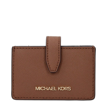 Michael Kors Brown Leather Cardholder - Beyzy Store - Michael Kors