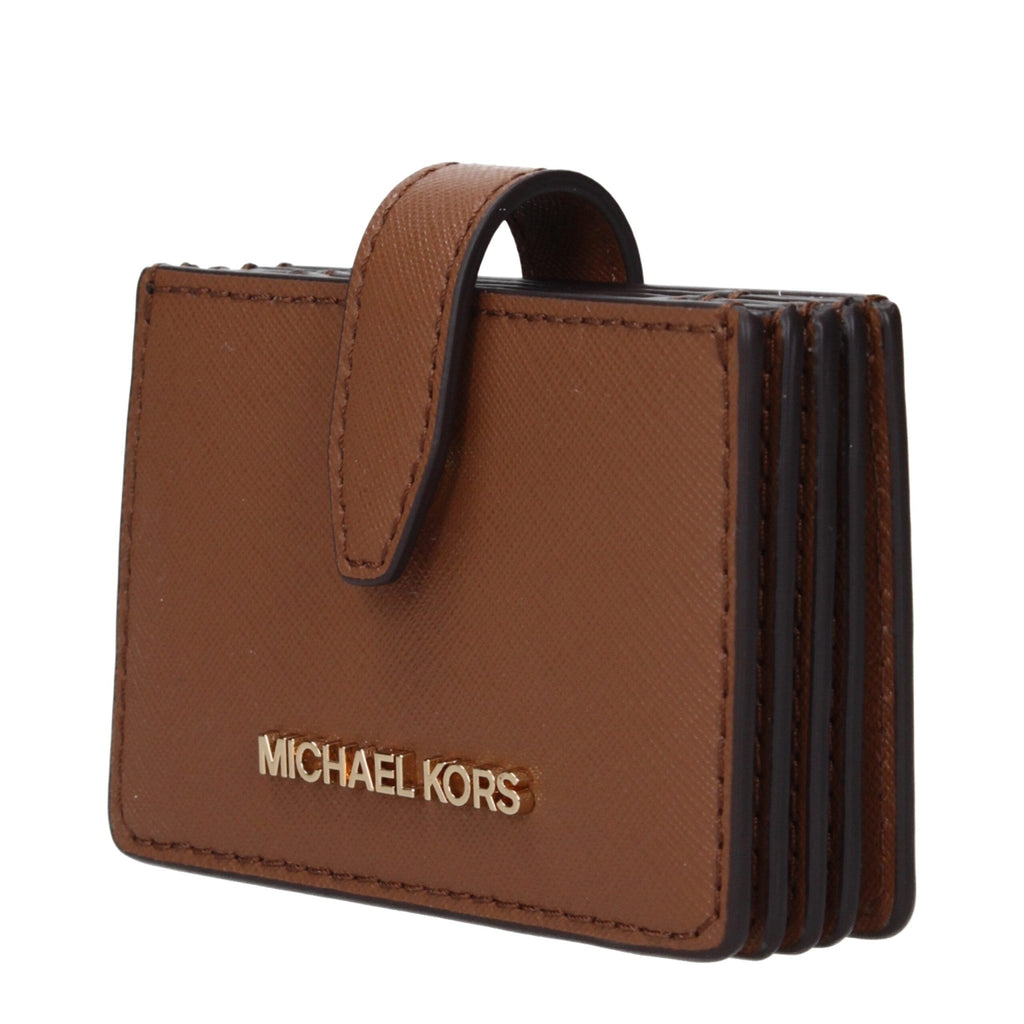 Michael Kors Brown Leather Cardholder - Beyzy Store - Michael Kors
