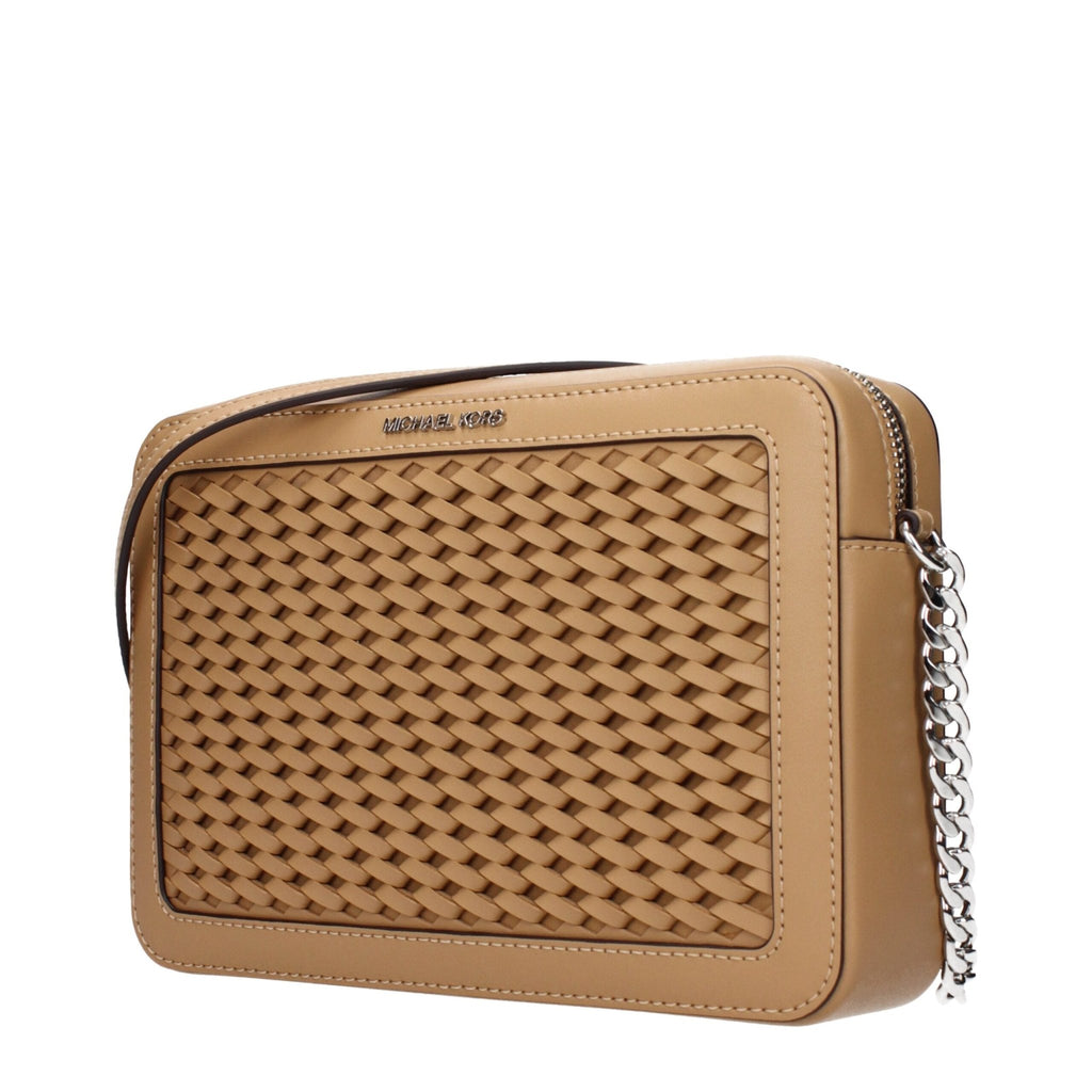 Michael Kors Brown Leather Crossbody Bags - Beyzy Store - Michael Kors