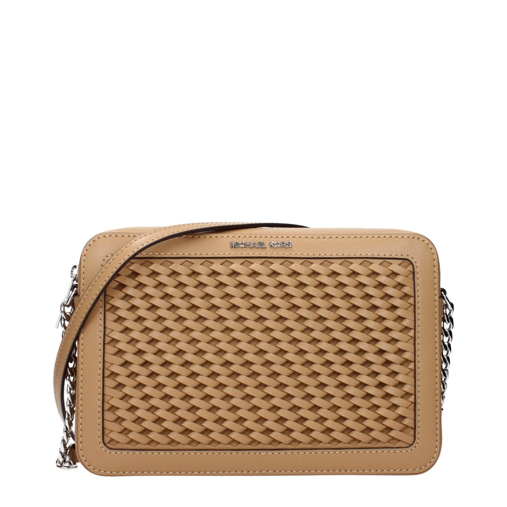 Michael Kors Brown Leather Crossbody Bags - Beyzy Store - Michael Kors