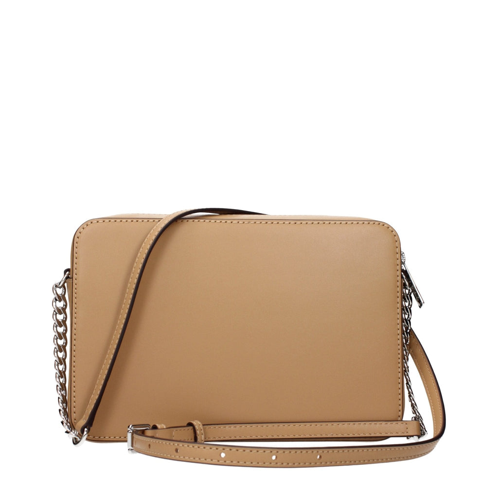 Michael Kors Brown Leather Crossbody Bags - Beyzy Store - Michael Kors