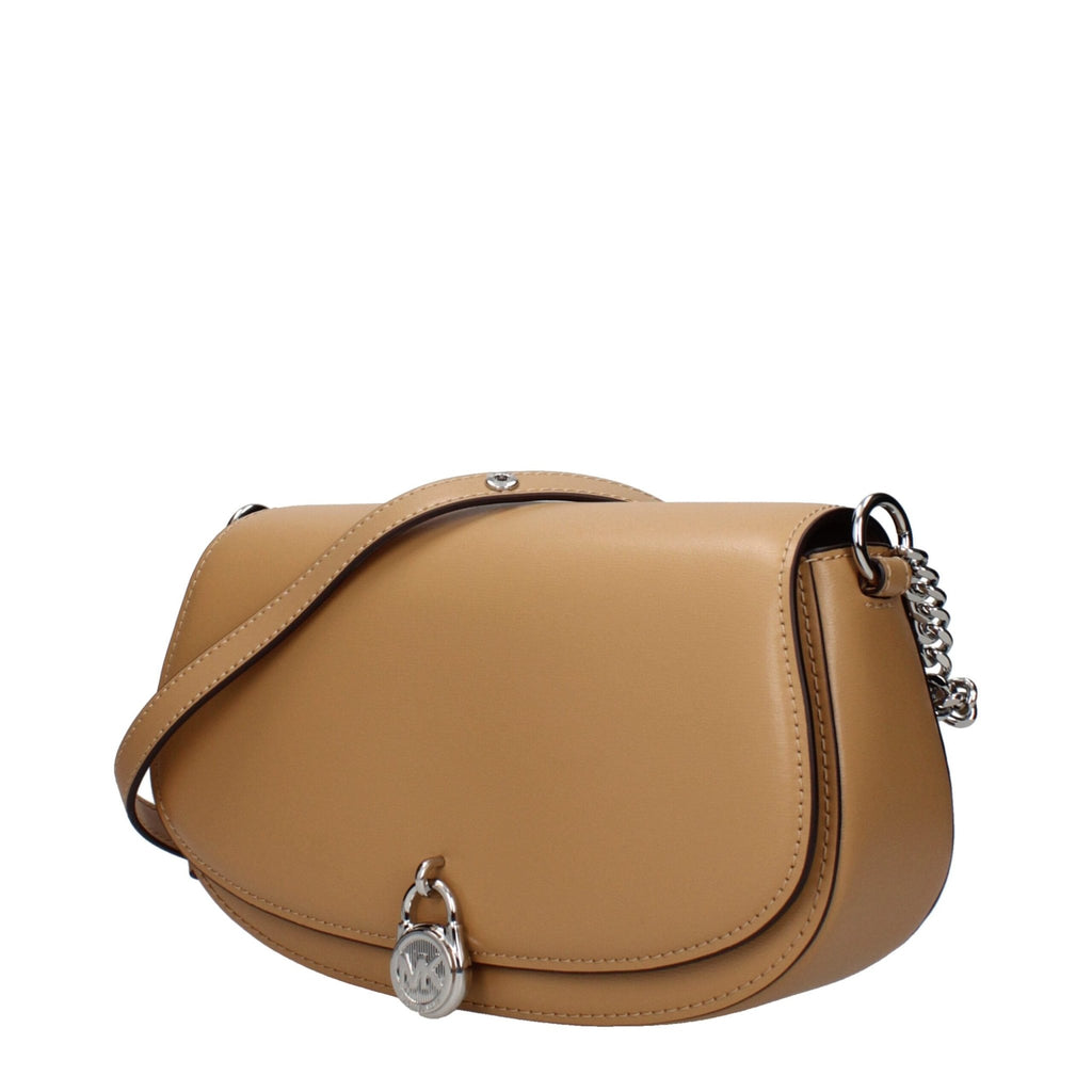 Michael Kors Brown Leather Shoulder Bags - Beyzy Store - Michael Kors
