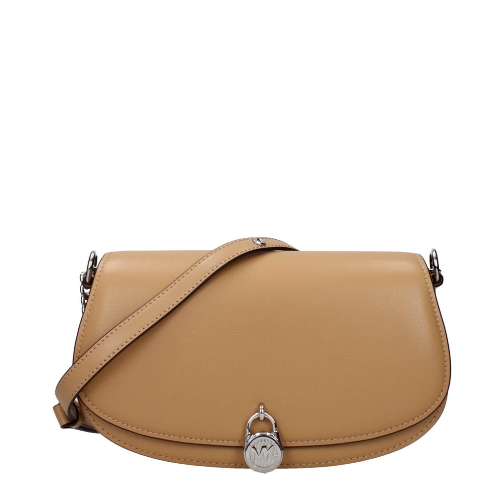 Michael Kors Brown Leather Shoulder Bags - Beyzy Store - Michael Kors