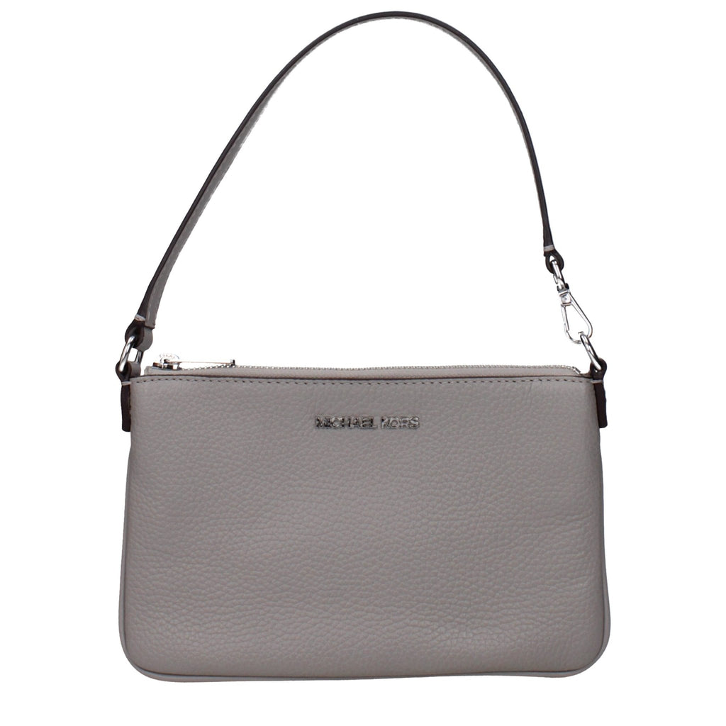 Michael Kors Gray Leather Handbags - Beyzy Store - Michael Kors