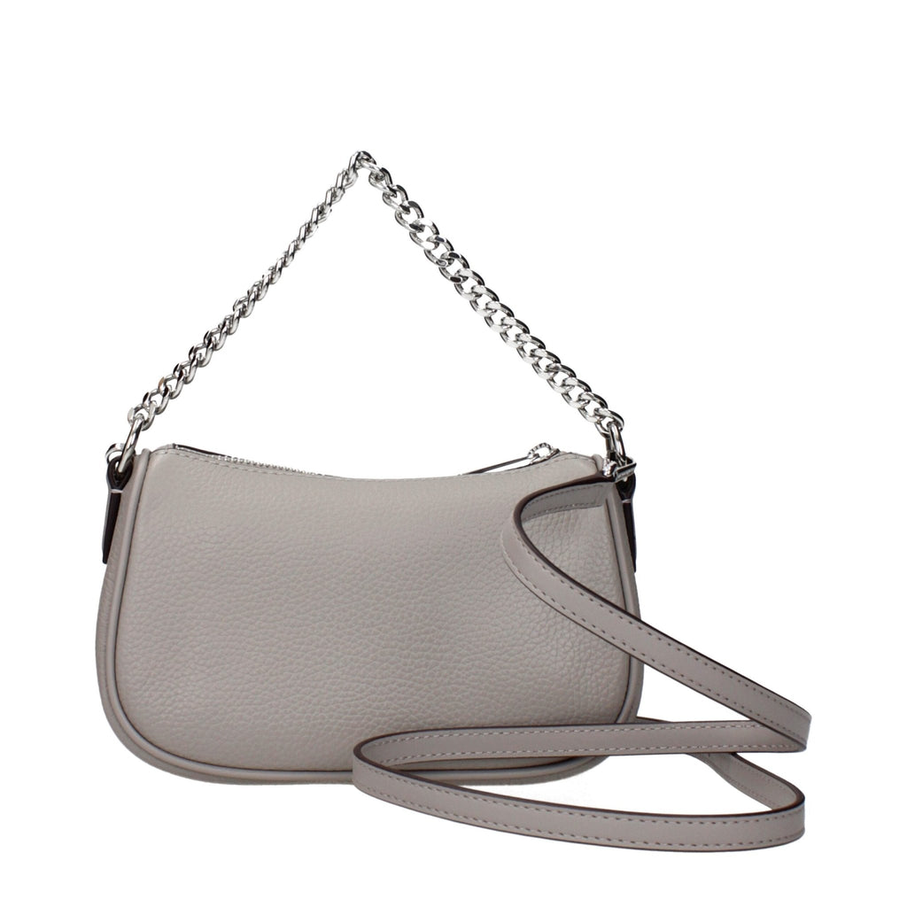 Michael Kors Gray Leather Handbags - Beyzy Store - Michael Kors