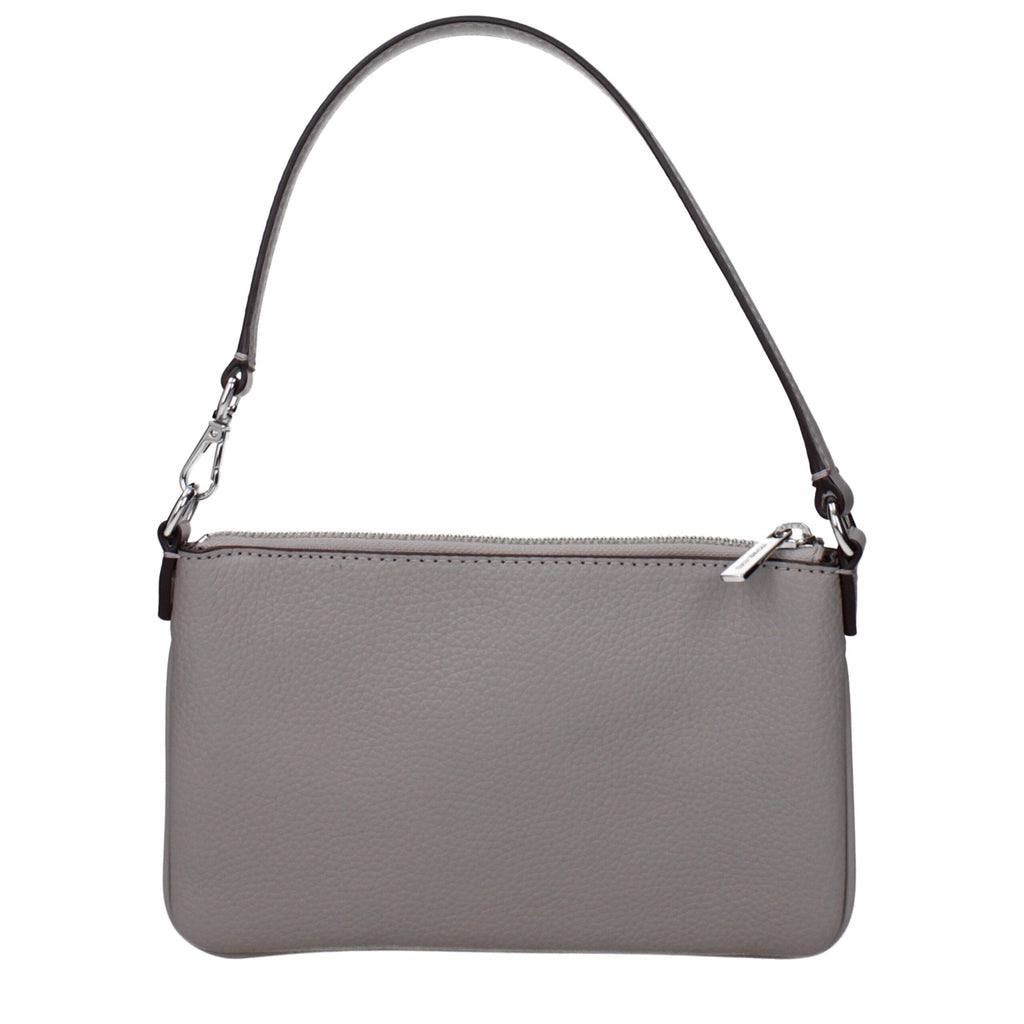 Michael Kors Gray Leather Handbags - Beyzy Store - Michael Kors