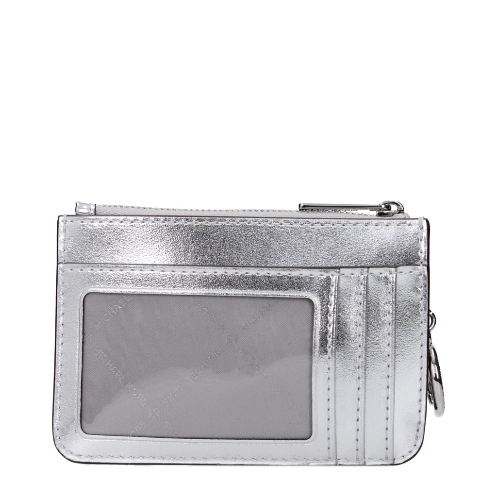 Michael Kors Gray Leather Wallets - Beyzy Store - Michael Kors