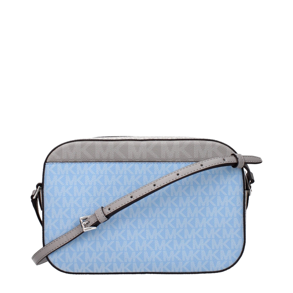 Michael Kors Light Blue Fabric Crossbody Bags - Beyzy Store - Michael Kors