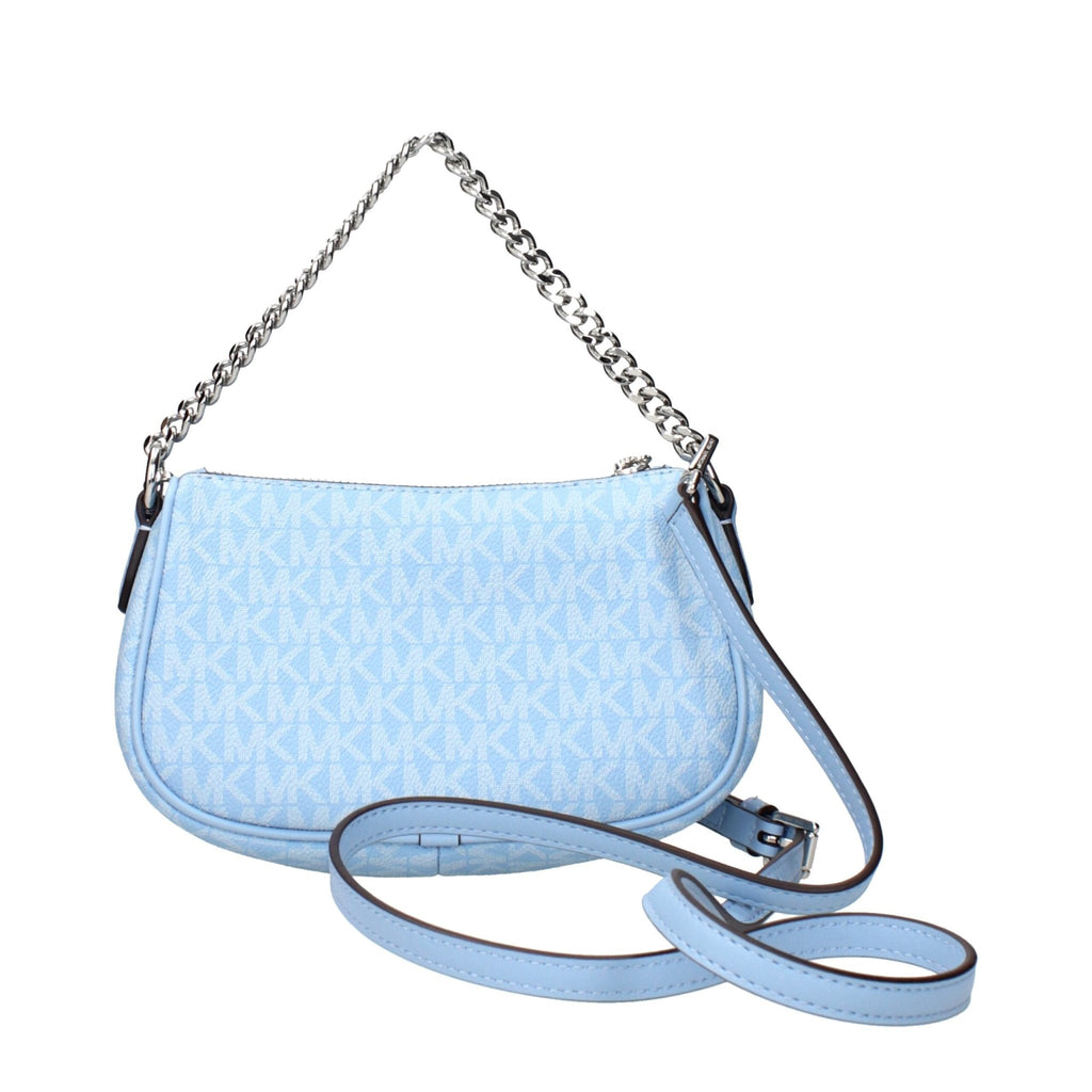 Michael Kors Light Blue Fabric Handbags - Beyzy Store - Michael Kors